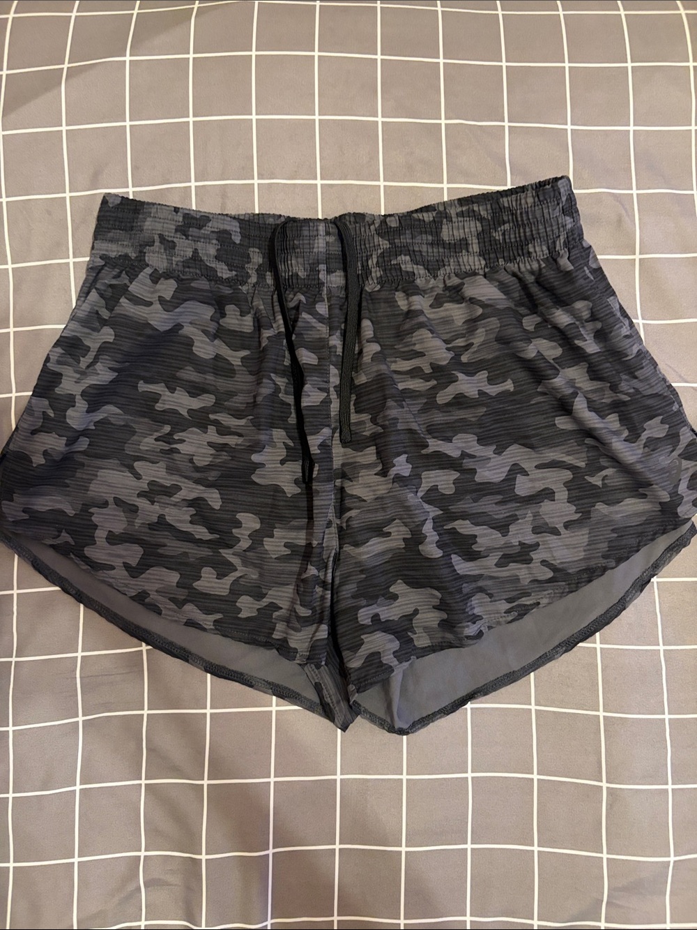 Asics Women’s Black Camo Athletic Shorts